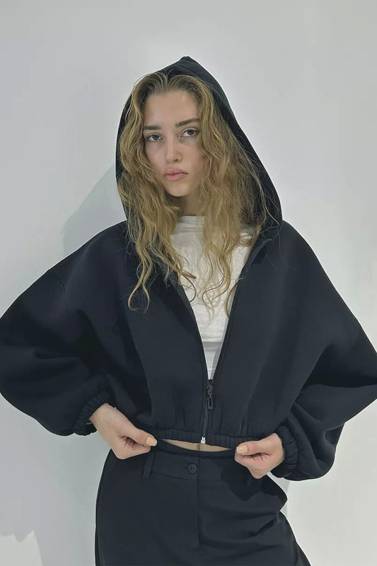 Casual Hooded Short Coat