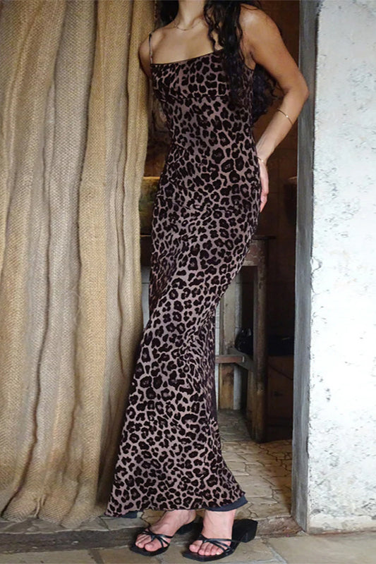 Square Neck Slim Fit Cami Maxi Dress