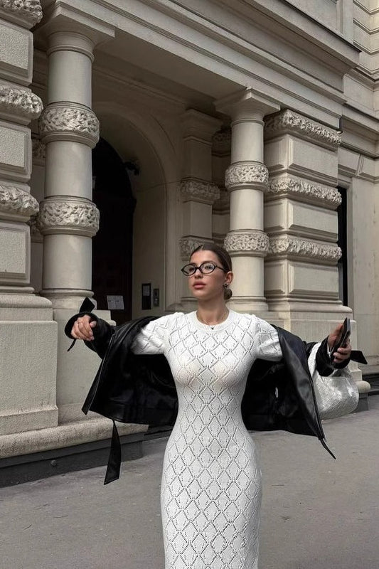 Long Sleeve Slim Fit Maxi Dress