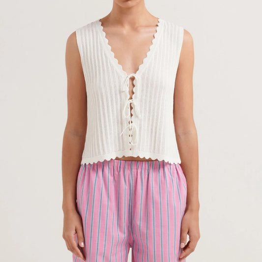 Open Front Crochet Crop Top