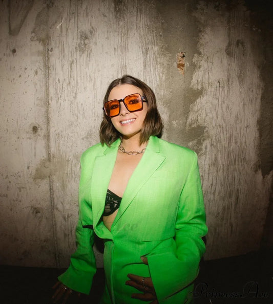 Bari Cut-Out Stylish Tailored Dress 8 Days / M Green