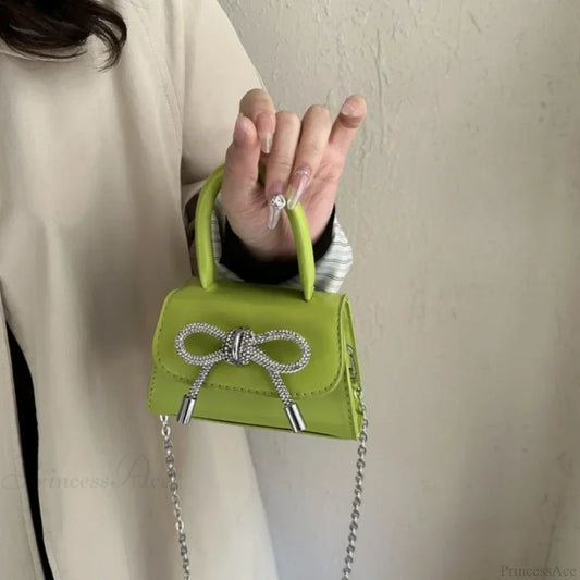 Bow Design Solid Color Mini PU Crossbody crossbody-250126