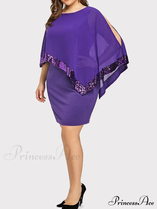 Cold Shoulder Long Trendy Sleeve Knit Top Dresses