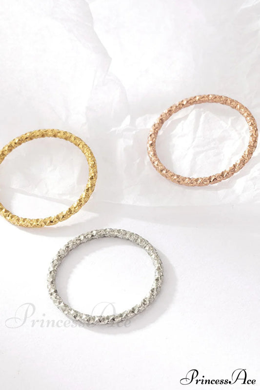 Custom Design Simple Three Pcs A Set Rings