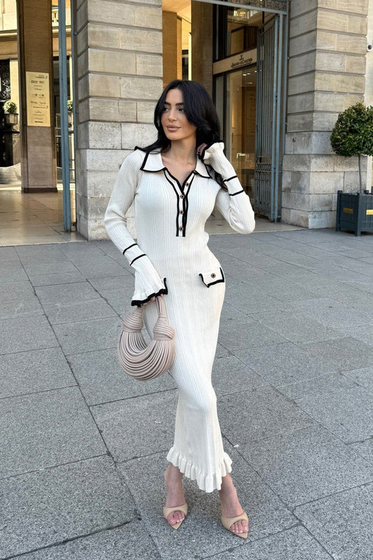 Knit Bodycon Elegant Maxi Dress