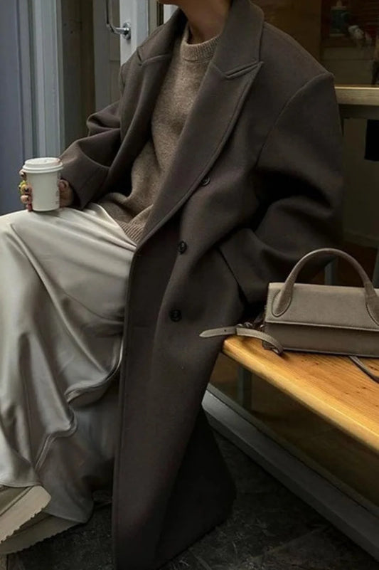 Single-Breasted Winter Coat