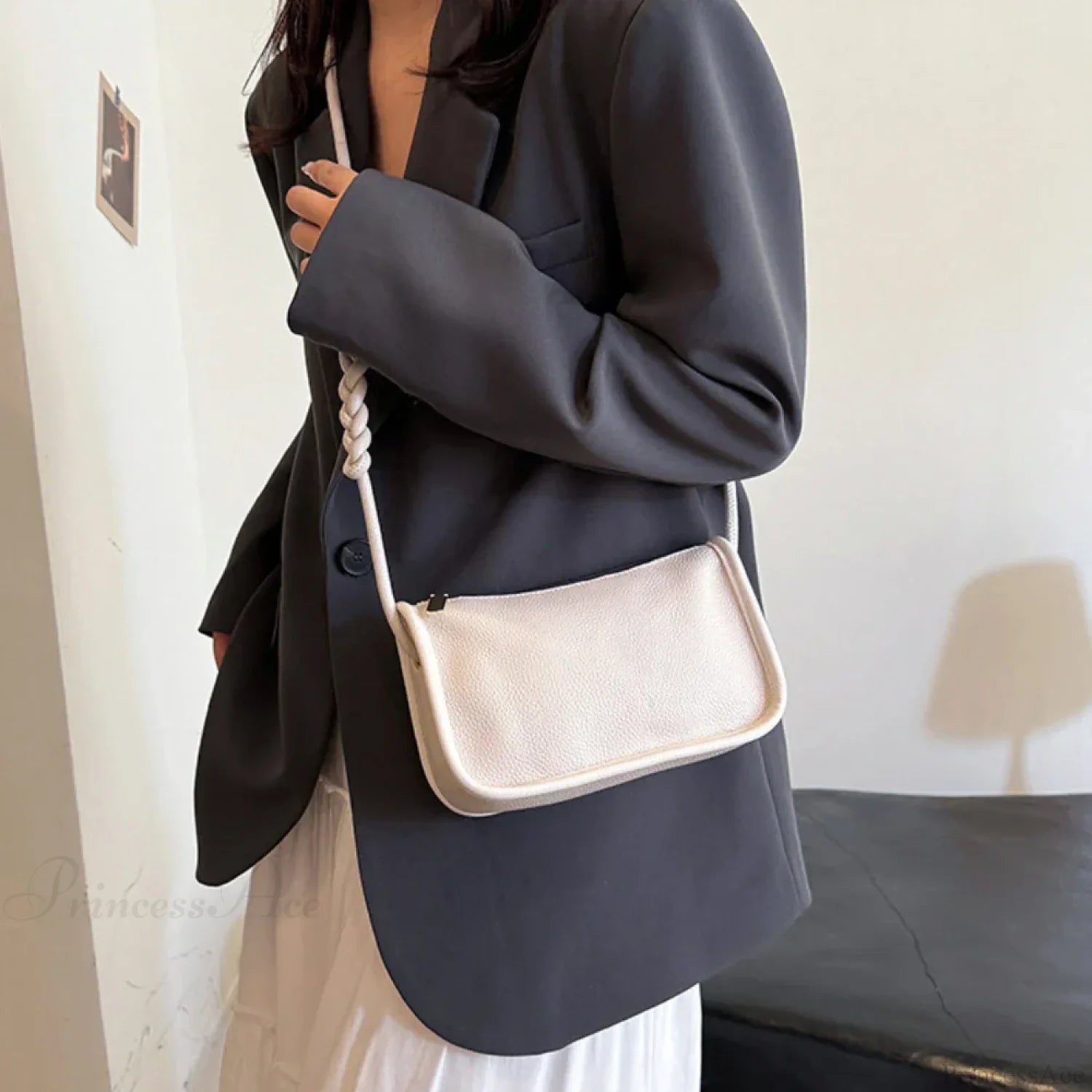 100% Real Cowhide Leather Crossbody Bag shoulder-250126