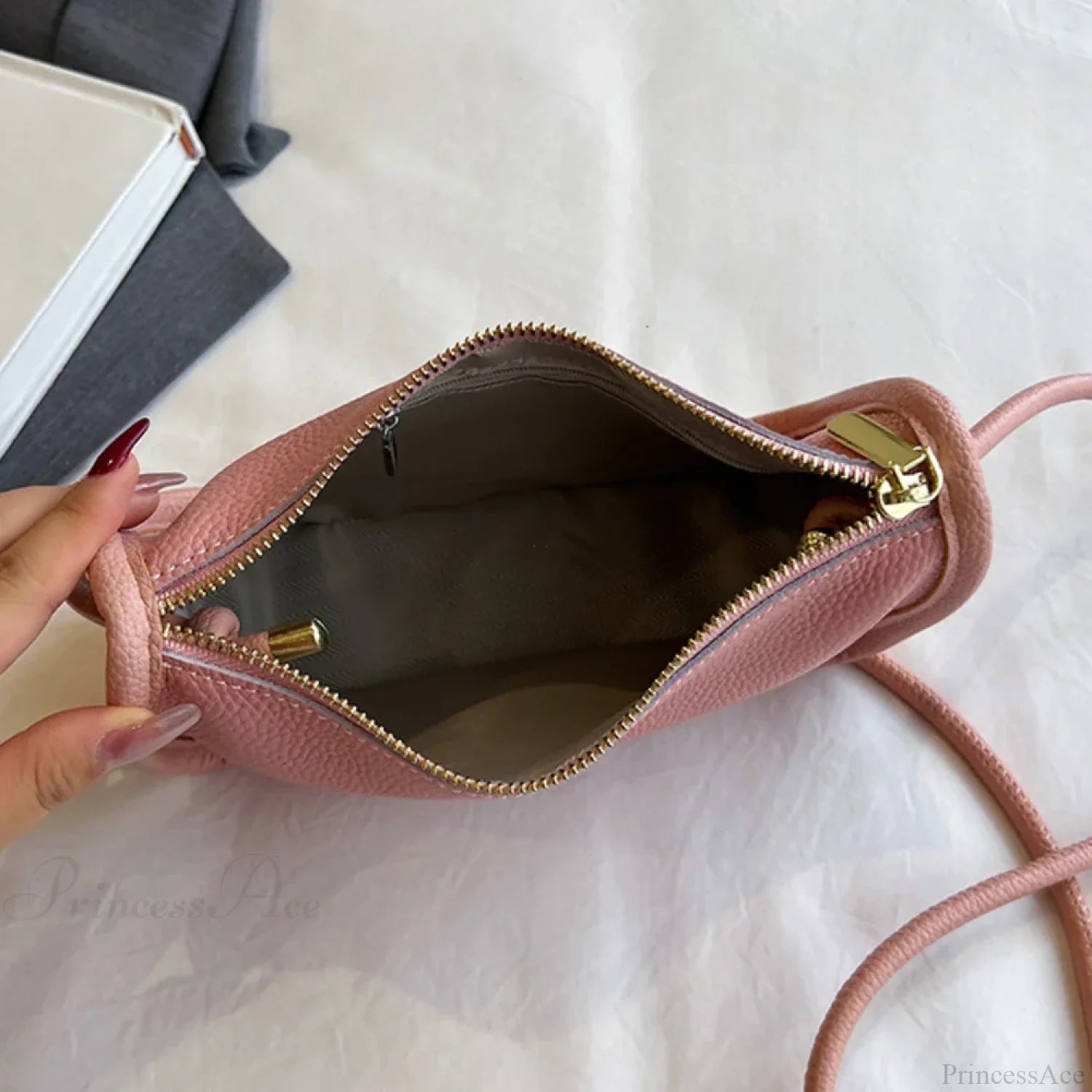 100% Real Cowhide Leather Crossbody Bag shoulder-250126