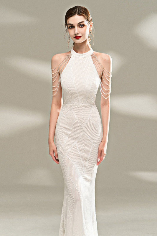 Elegant Slim Fit Long Gown Formal Dress