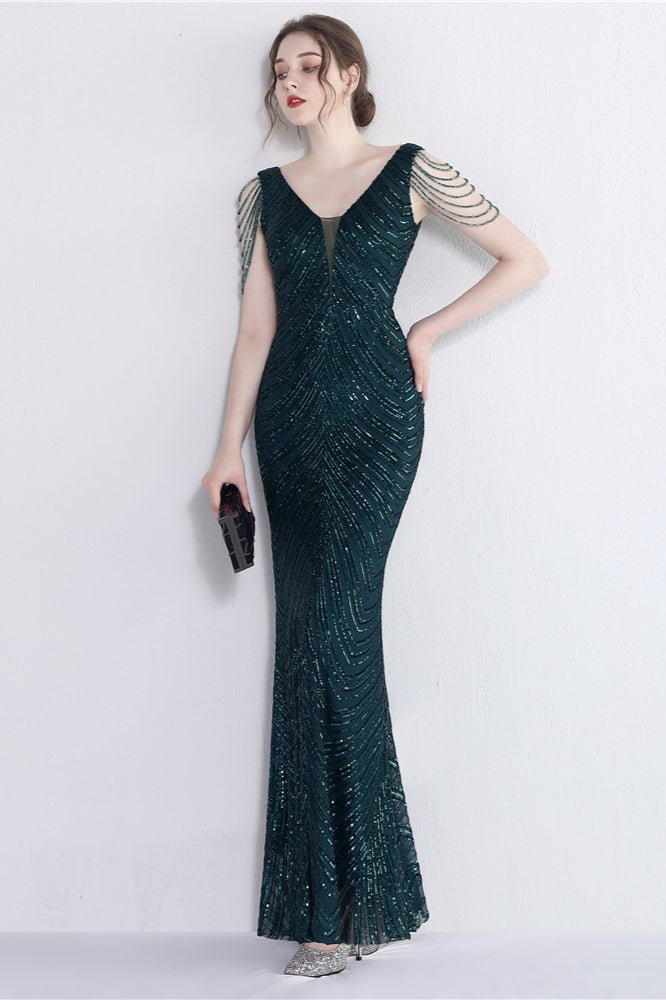 Elegant Sequin Mermaid Party Dress