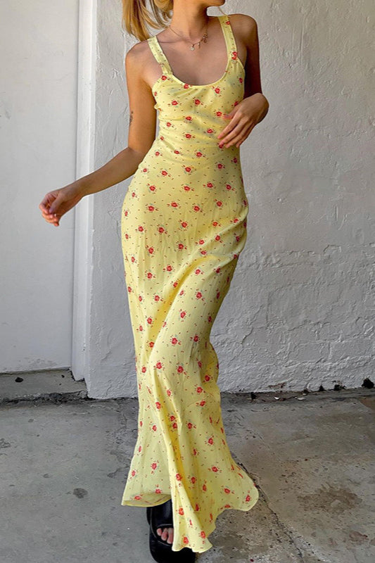 Cami Mermaid Maxi Floral Dress