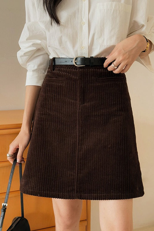 Vintage Cord Mini Skirt