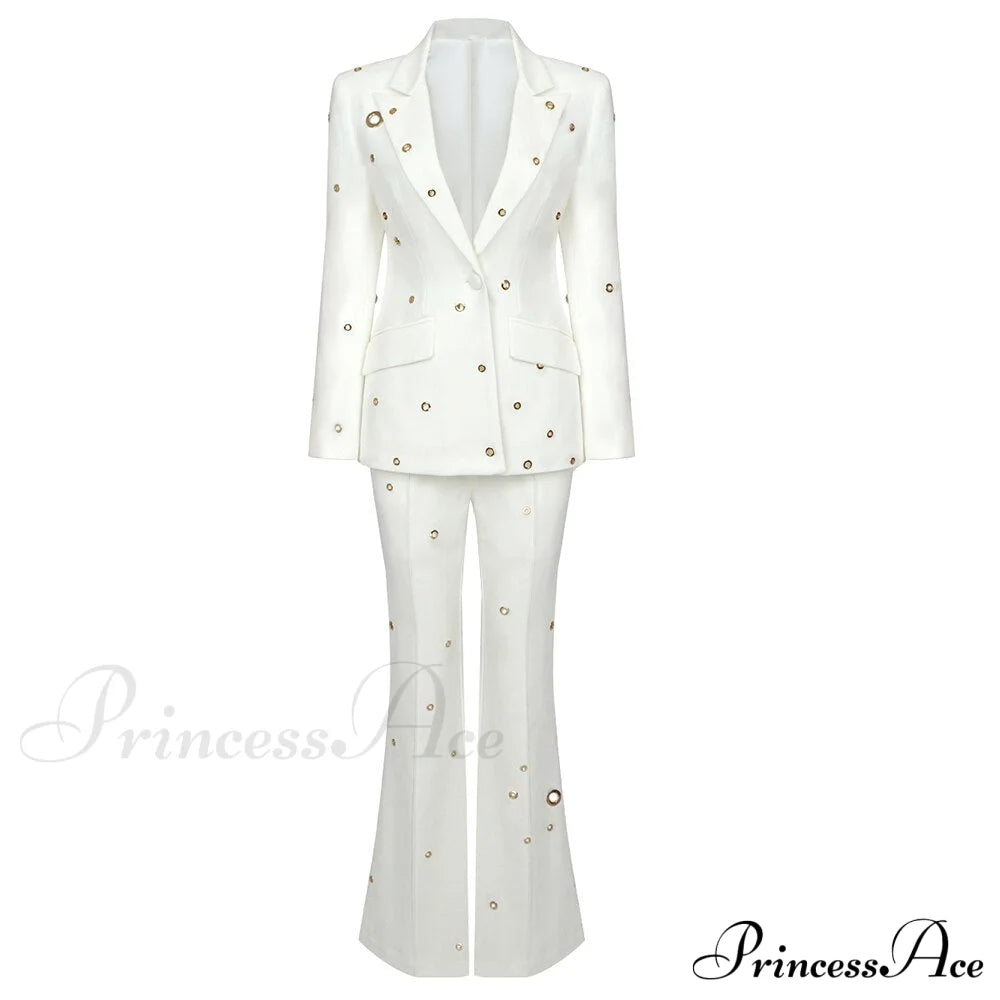 Adeline Two Stylish Piece Set White / S