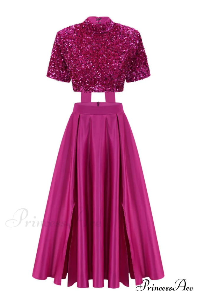 Aisha Sequin Bow Lace Up Set | Dress In Beauty