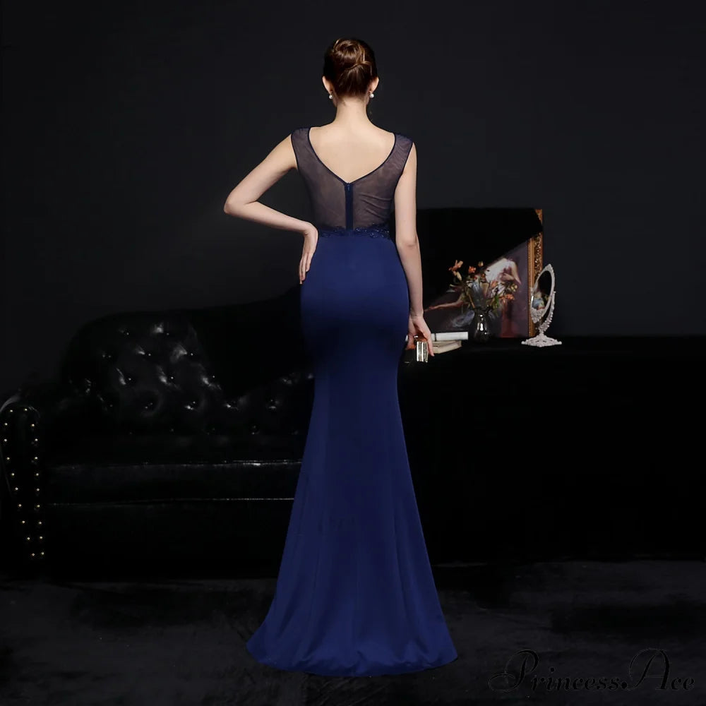 Amelia Embroidered Stylish Sequined Fishtail Dress S.o. Long Dresses