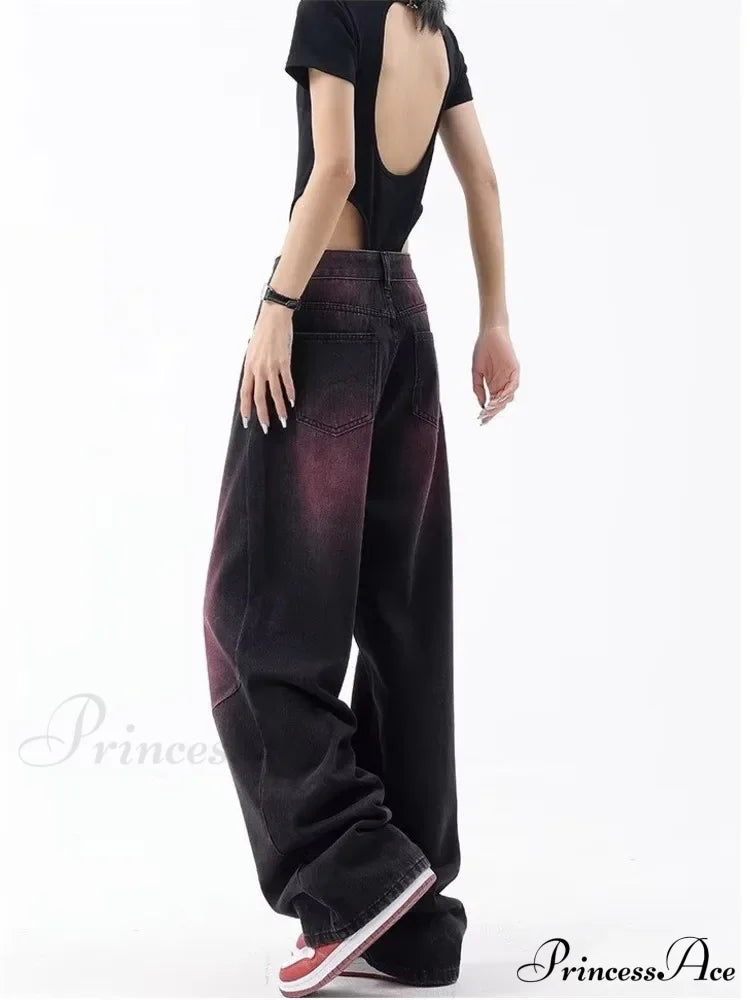 Autumn Fashion Literary Trend Loose Washed Youth High Street Harajuku Women’s Jean