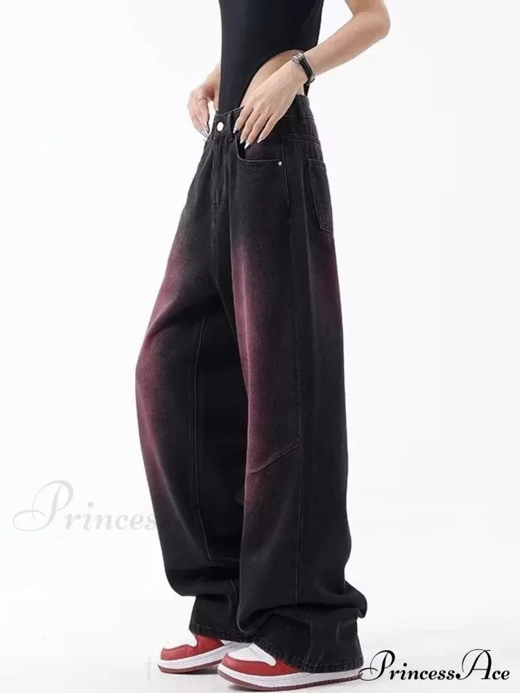 Autumn Fashion Literary Trend Loose Washed Youth High Street Harajuku Women’s Jean