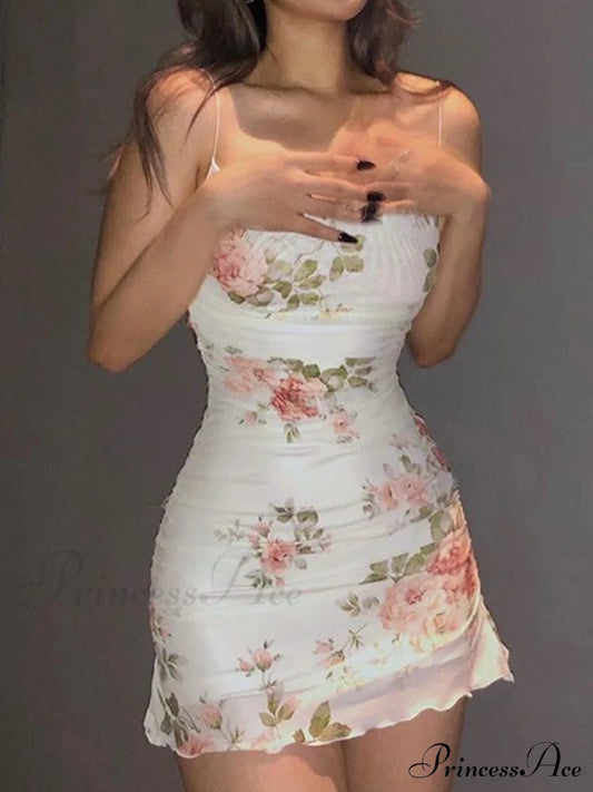 Backless Bodycon Graceful Floral Dress