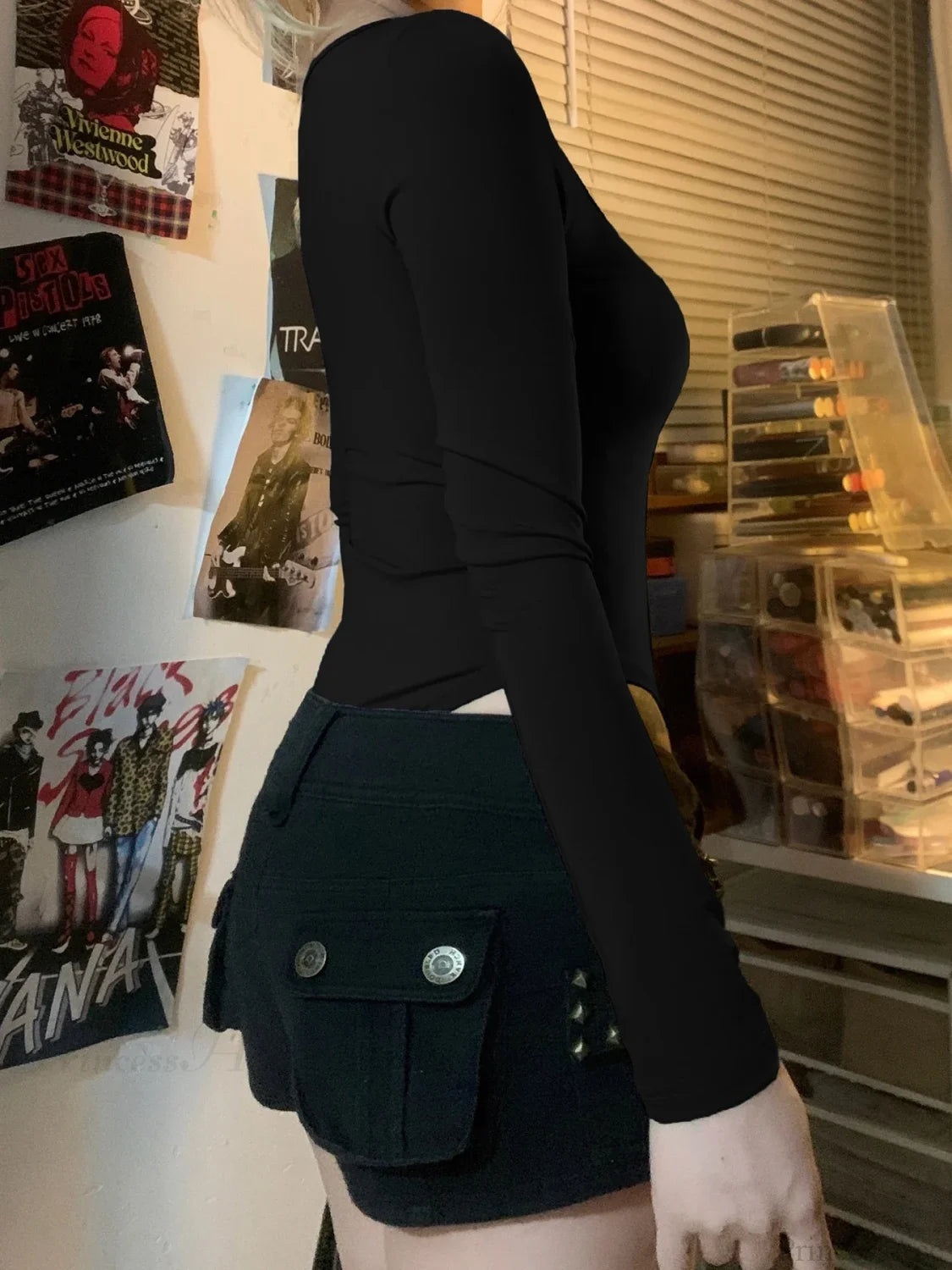 Basic Lace Trim Casual Slim Square Collar Knit Top knittop-250126