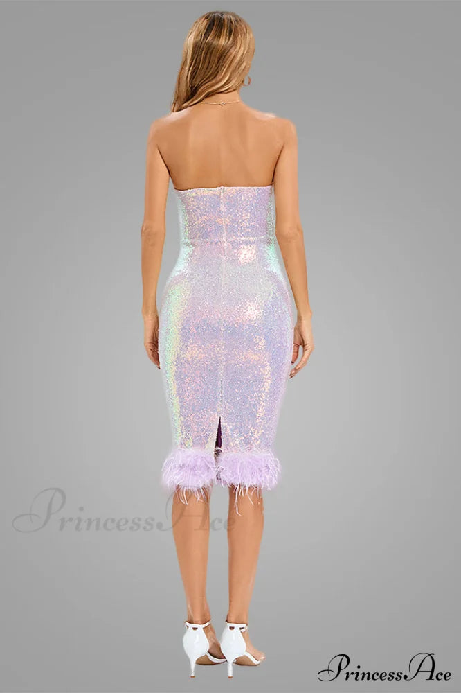 Bella Bandeau Stylish Midi Dress