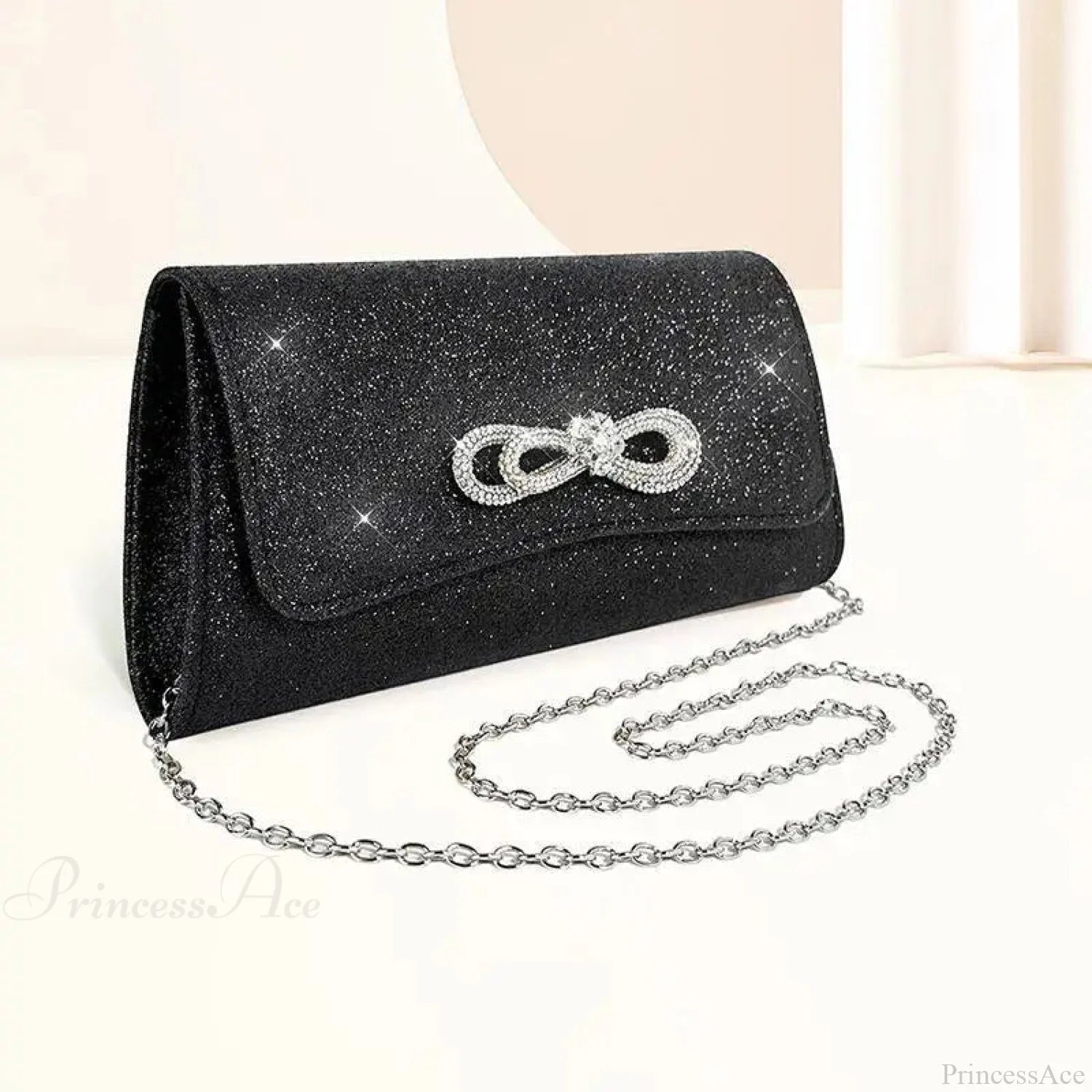 Black Evening Party Clutch Wristlet wristlet-250126