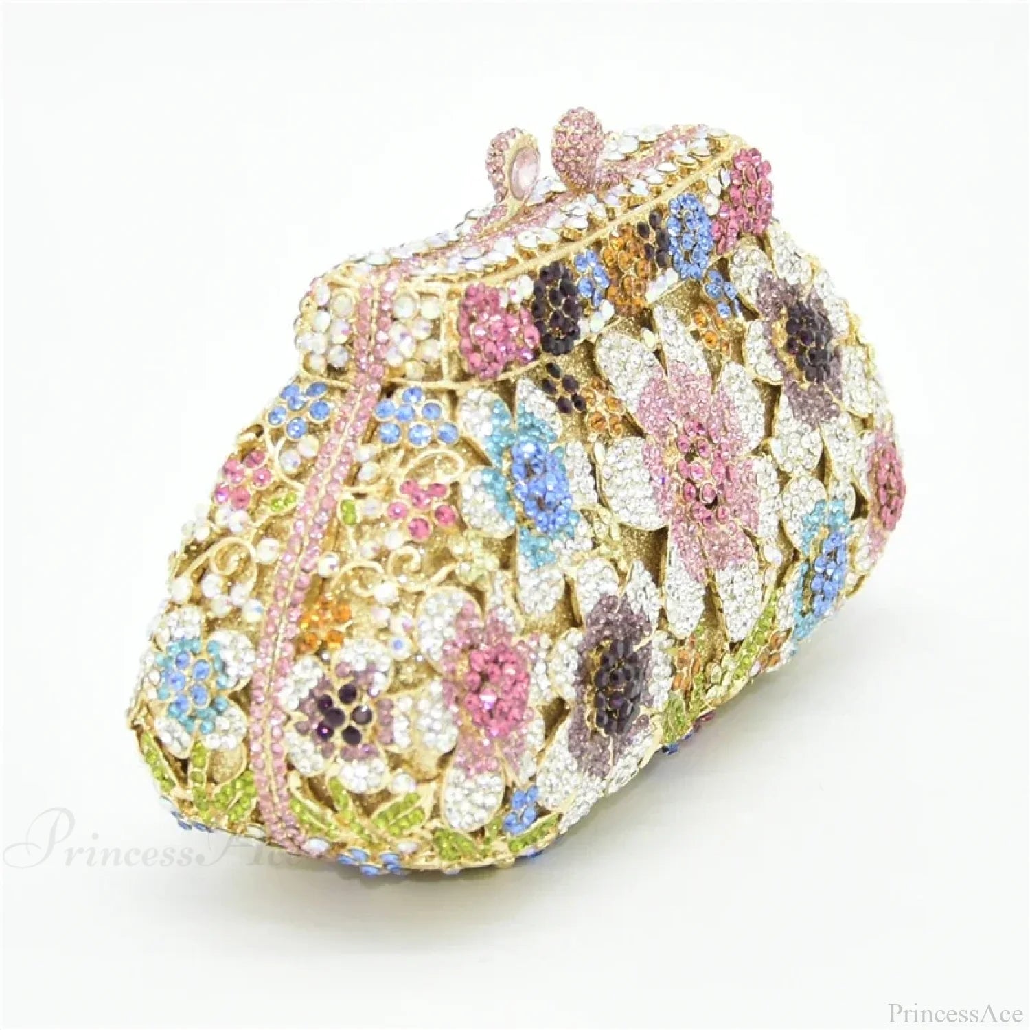 Bling Crystal Bridal Wedding Flower Diamond Clutch Bag clutchbag-250126