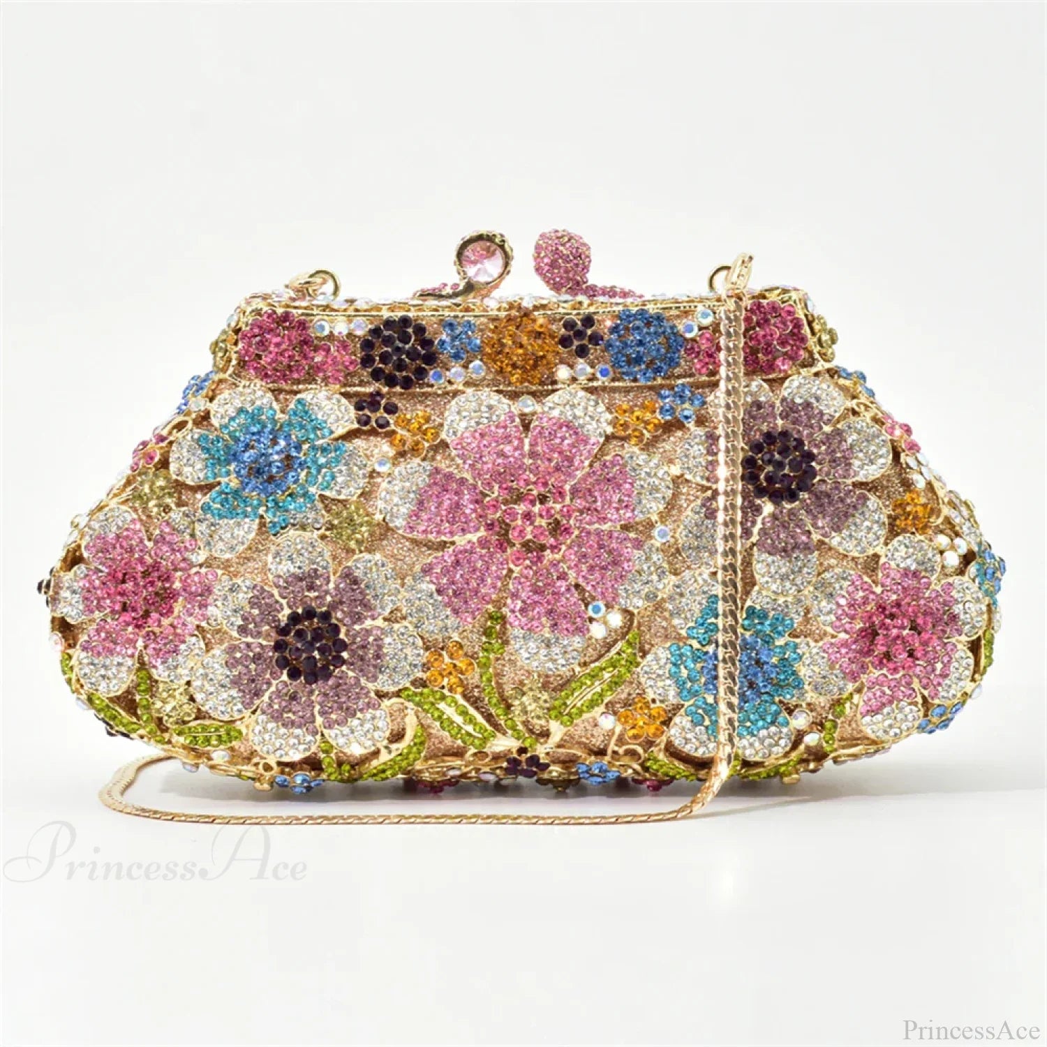 Bling Crystal Bridal Wedding Flower Diamond Clutch Bag color1 clutchbag-250126