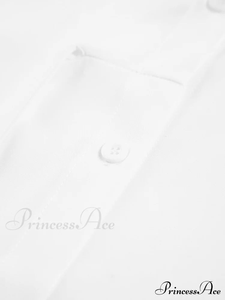 Button Down Graceful Tied Long Shirt Shirts