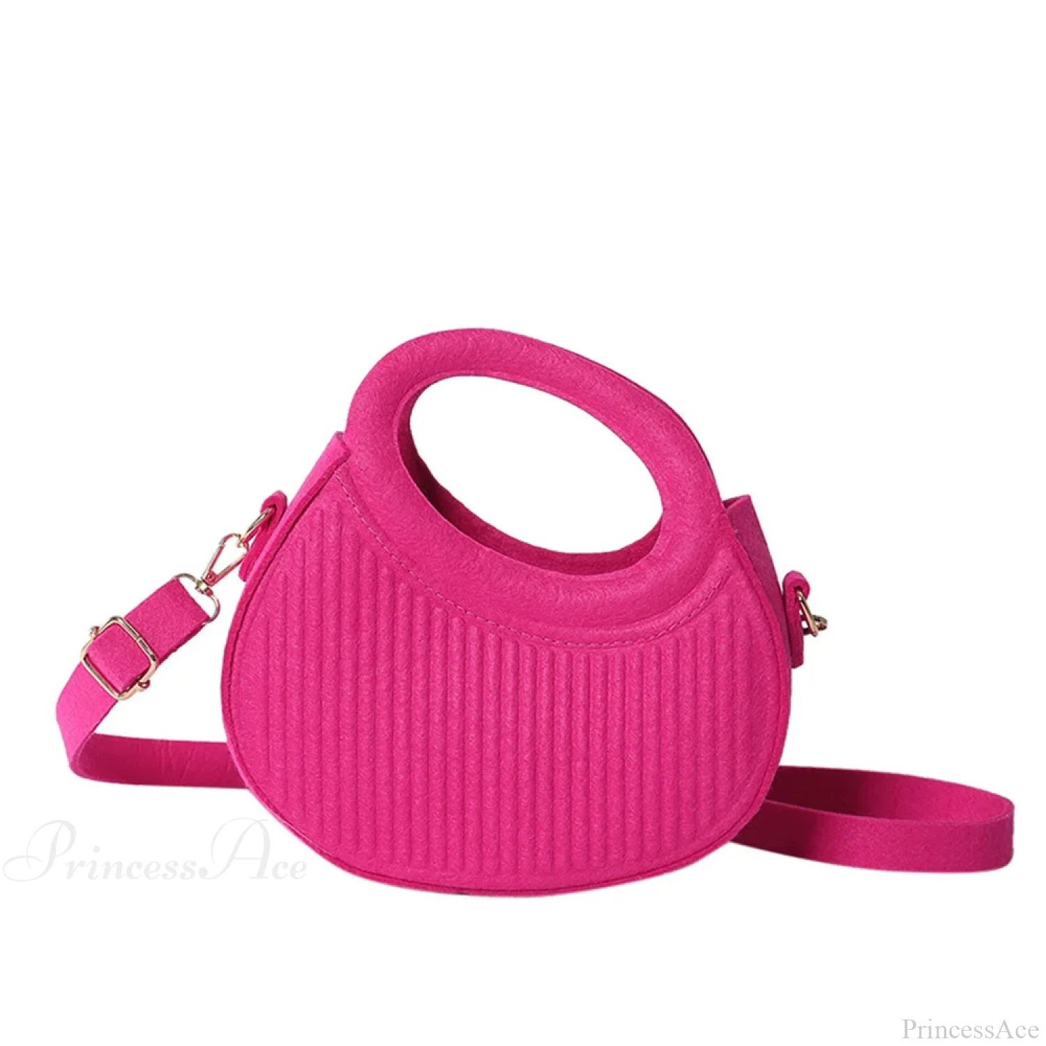 Candy Color Top-Handle Crossbody Casual Women’s Handbag Rose red handbag-250126