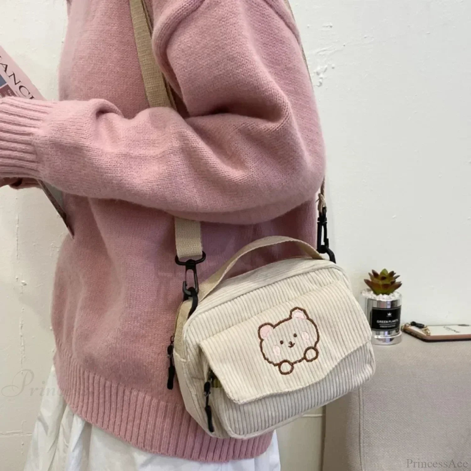 Cartoon Bear Casual Crossbody Shoulder Bag crossbody-250126