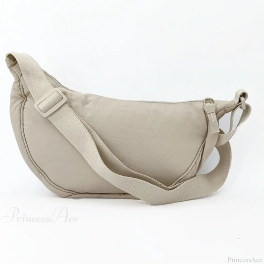 Casual Nylon Designer Hobos Crossbody Bag Beige crossbody-250126