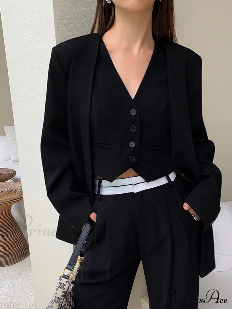 Casual Relaxed Graceful Fit Blazer Blazers