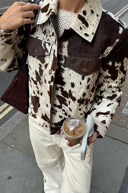 Casual Printed Overshirt Coat