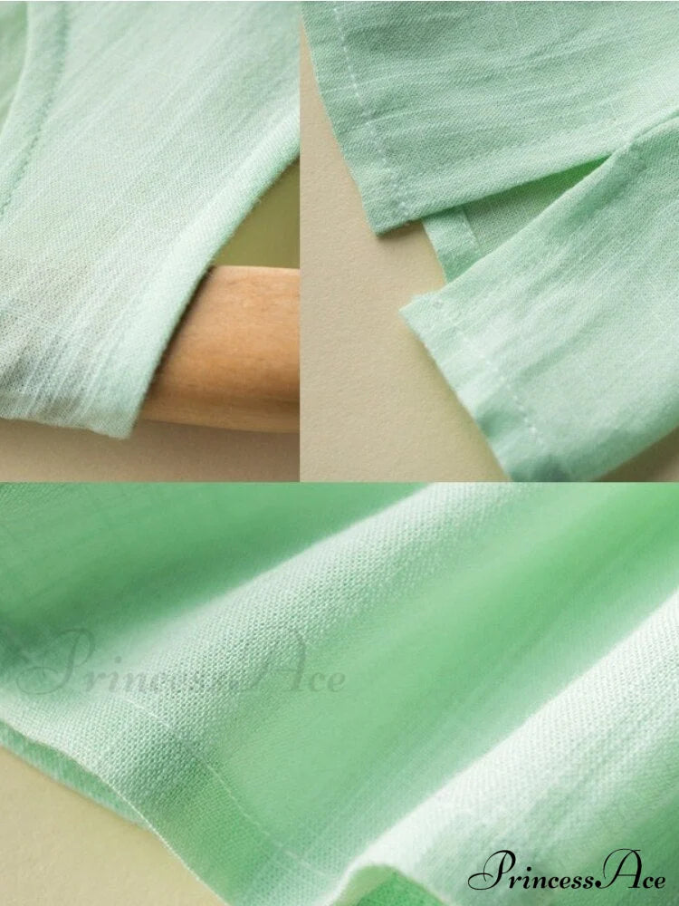 Cotton Linen Sleeveless Tops