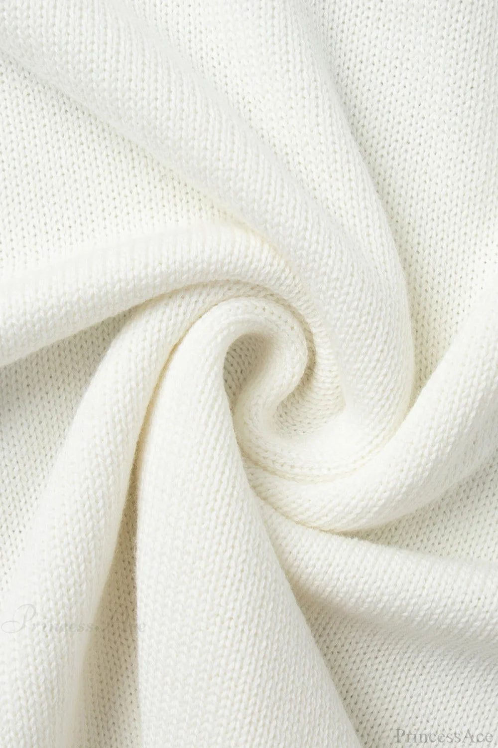 Cotton Loose Fit Off-Shoulder Knit Sweater