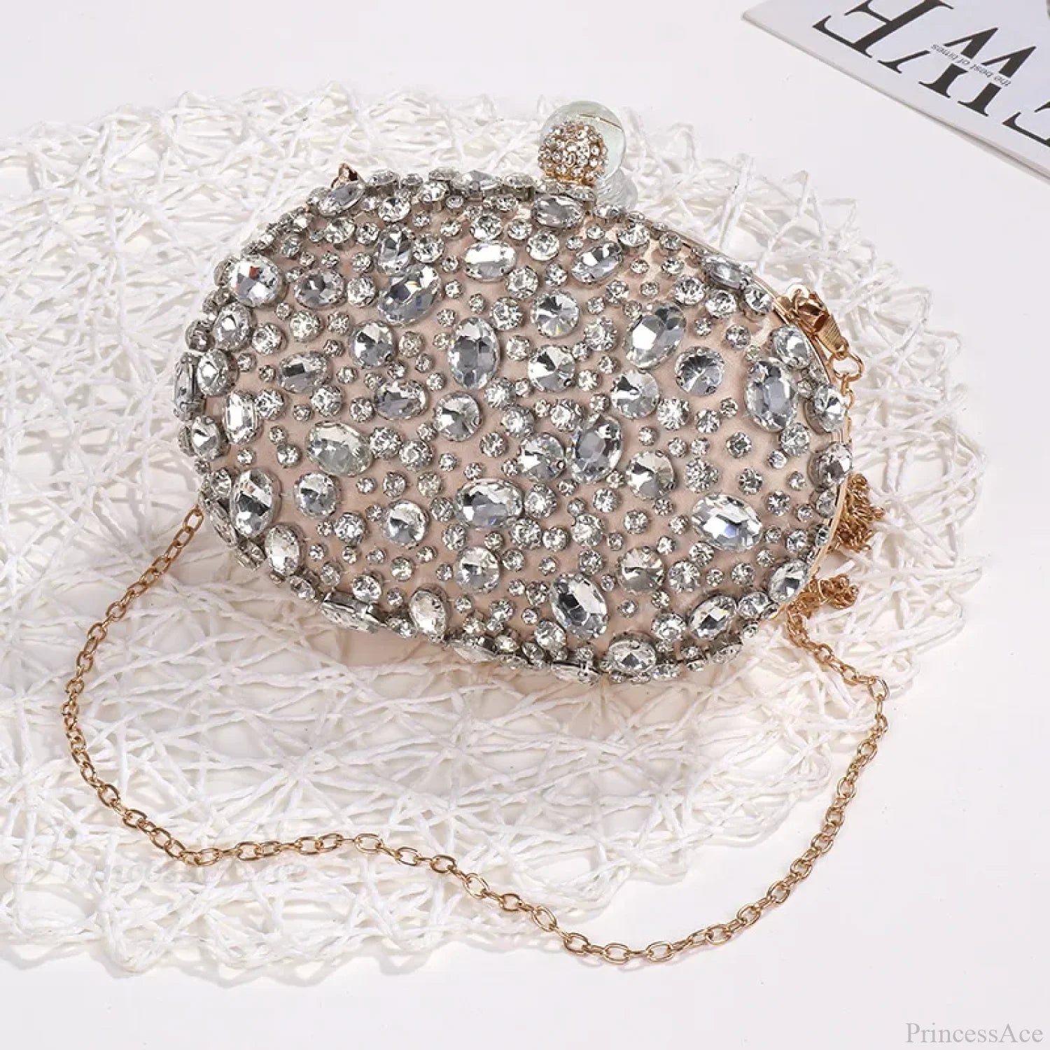 Crystal Diamond Evening Bag Birthday Party Wedding Clutch clutchbag-250126