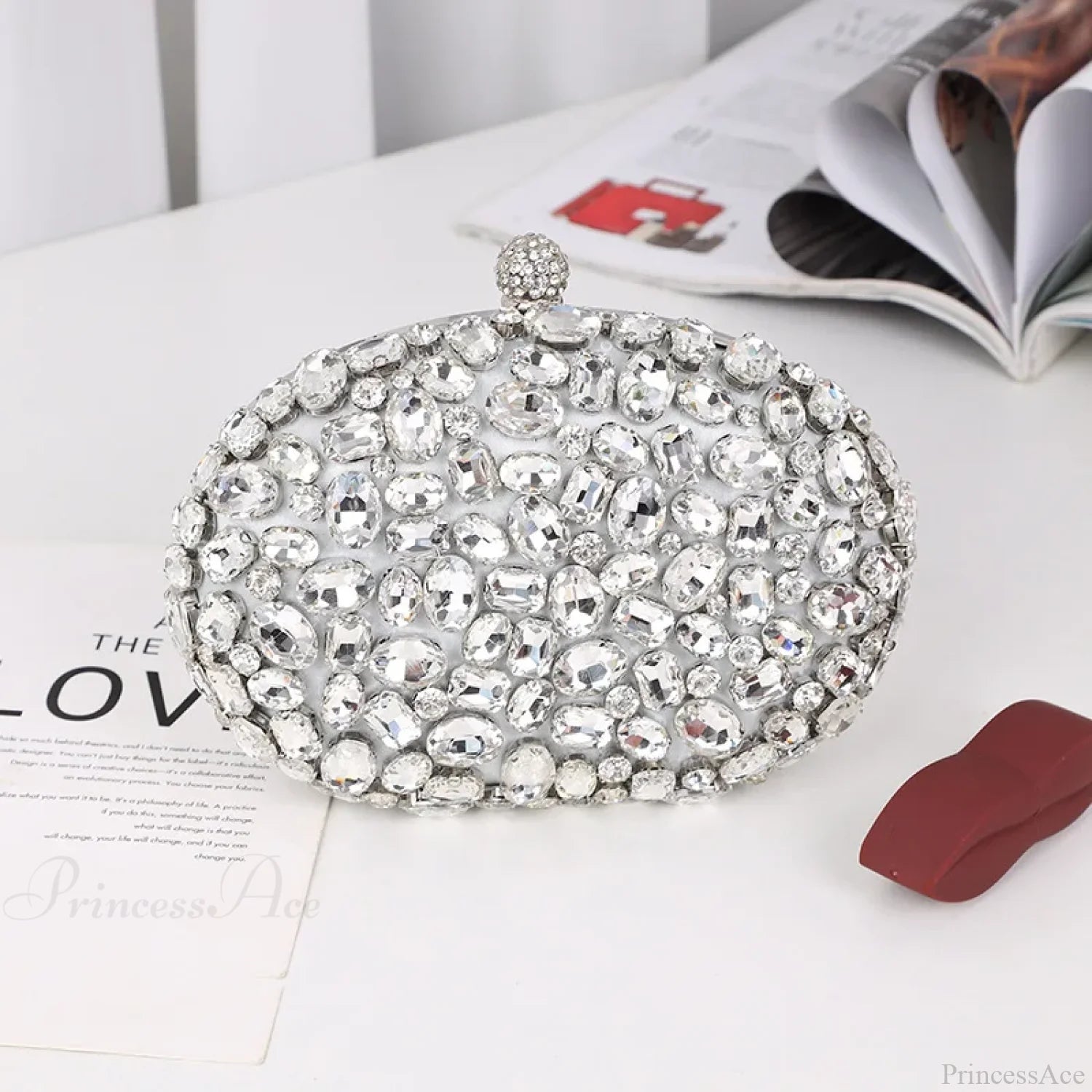 Crystal Diamond Evening Bag Birthday Party Wedding Clutch clutchbag-250126