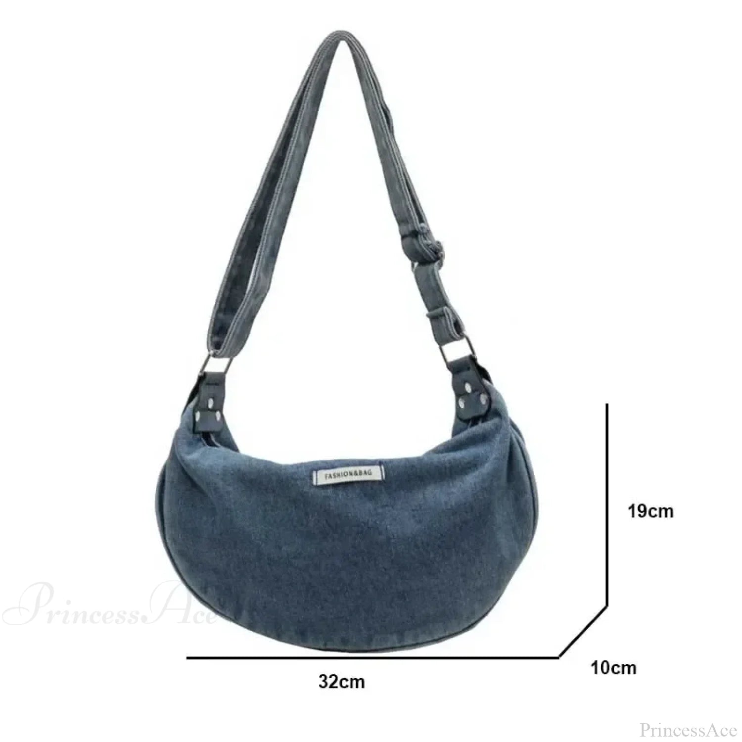 Denim Adjustable Strap Crossbody Shoulder Bag shoulder-250126