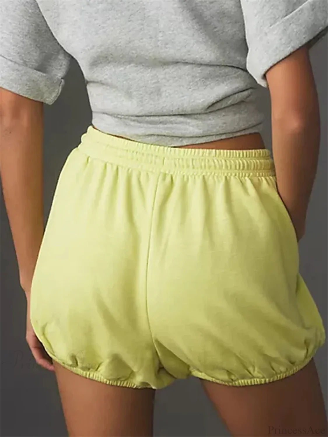 Drawstring Mid Waist Loose Short short-250223