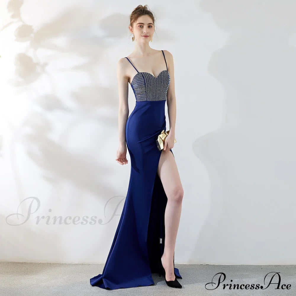 Dulce Hot Stone Charming Sling Long Dress S.o. Long Dresses