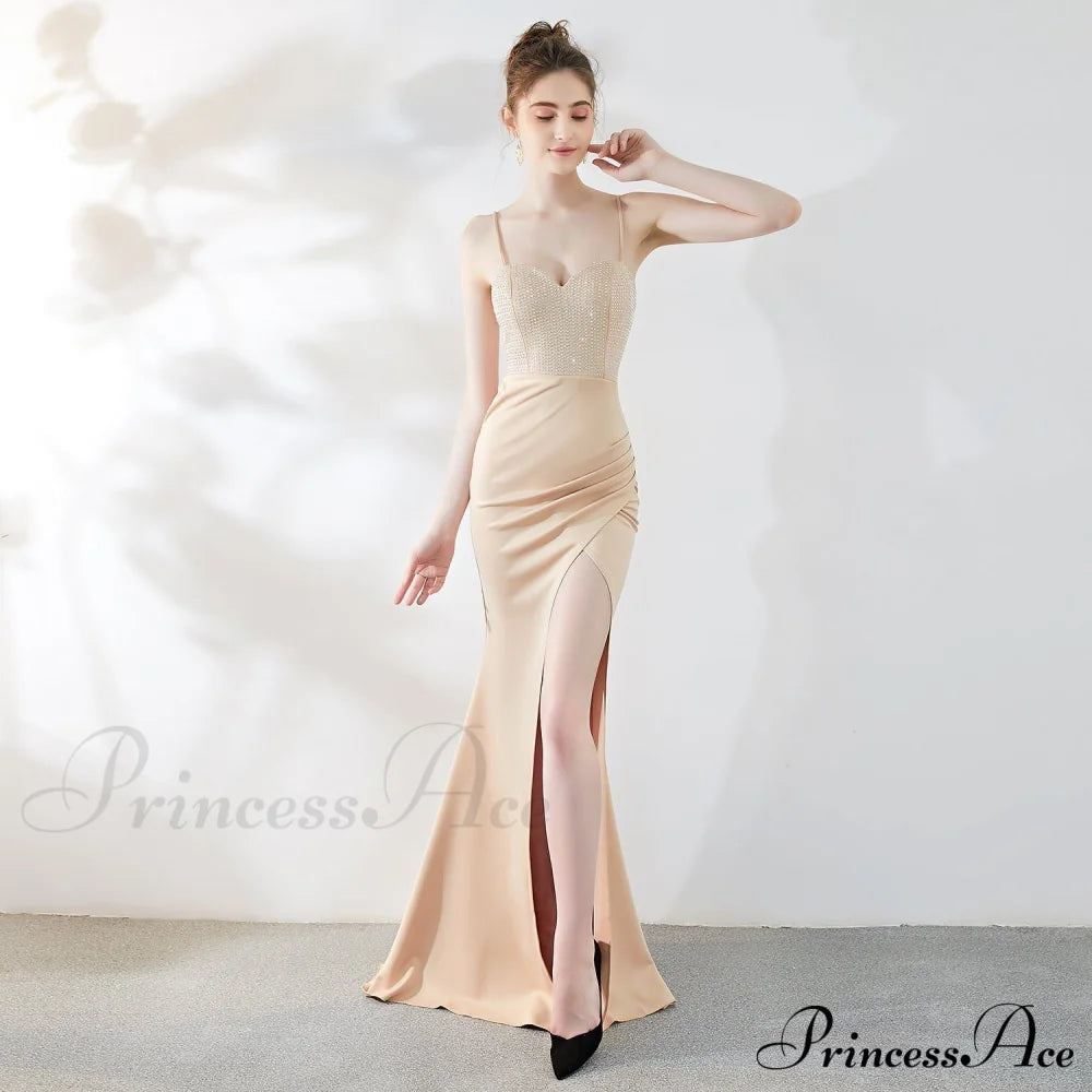 Dulce Hot Stone Charming Sling Long Dress S.o. Long Dresses