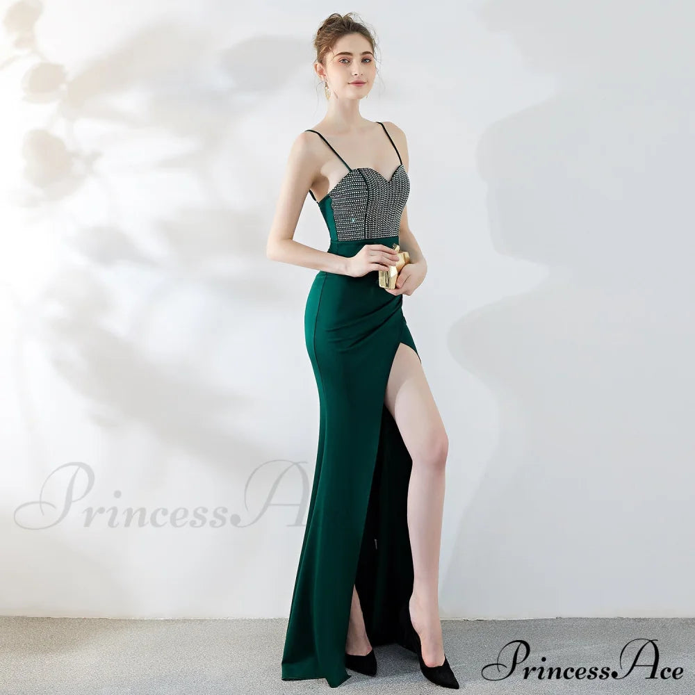 Dulce Hot Stone Charming Sling Long Dress S.o. Long Dresses