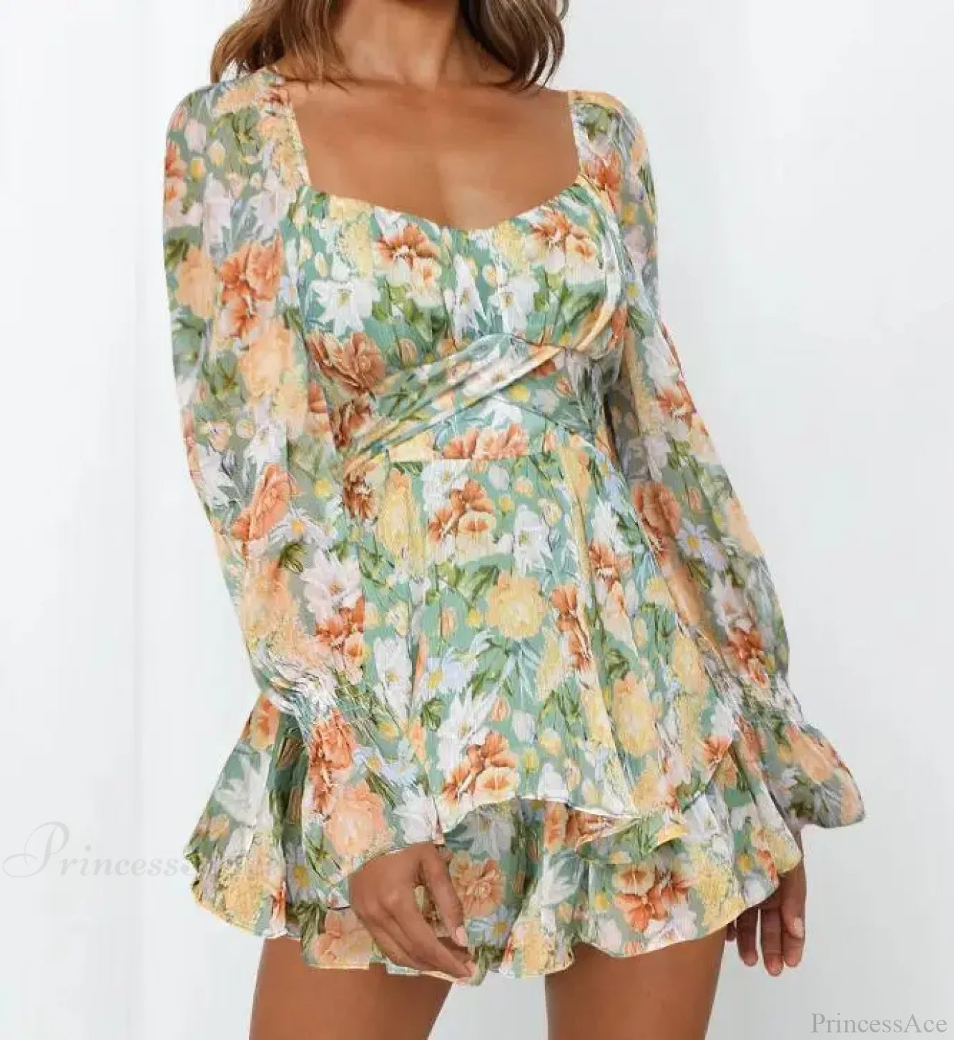Elegant Bobo Floral Playsuit A-Line Floral Dress floraldress-250126