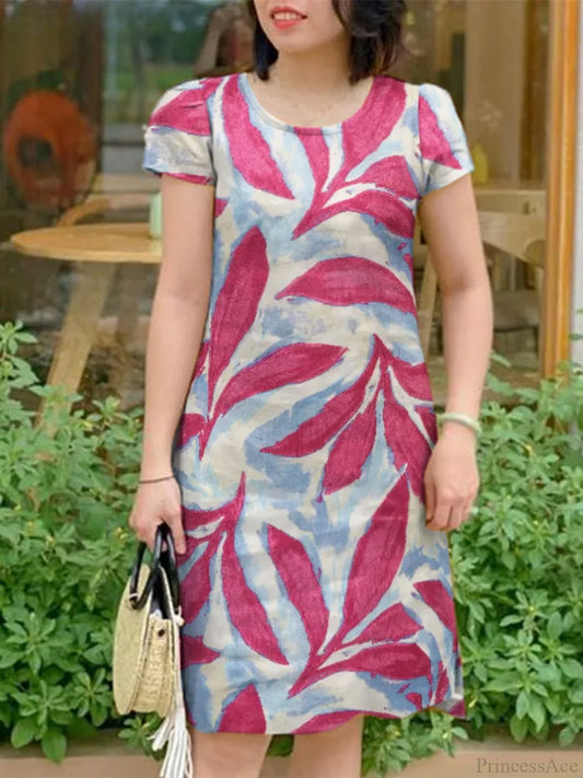 Elegant Floral Sundress Casual Floral Dress oldfloraldress-250126