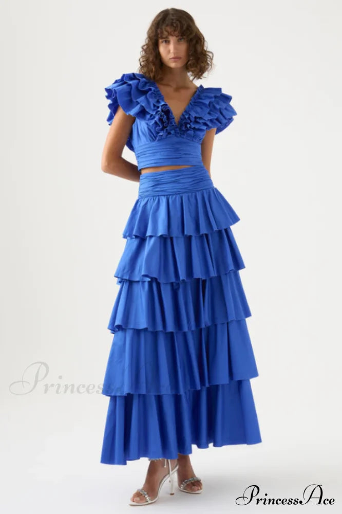 Eleni Tiered Maxi Skirt Set | Dress In Beauty