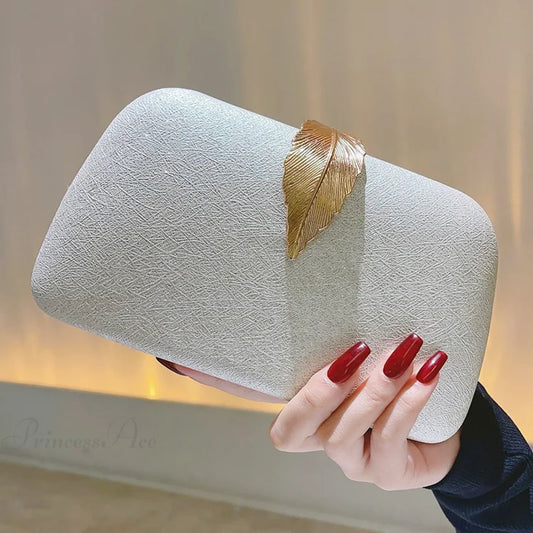 Evening Clutch Pearl Chain Handbag Wedding Cocktail Party Purse clutchbag-250126