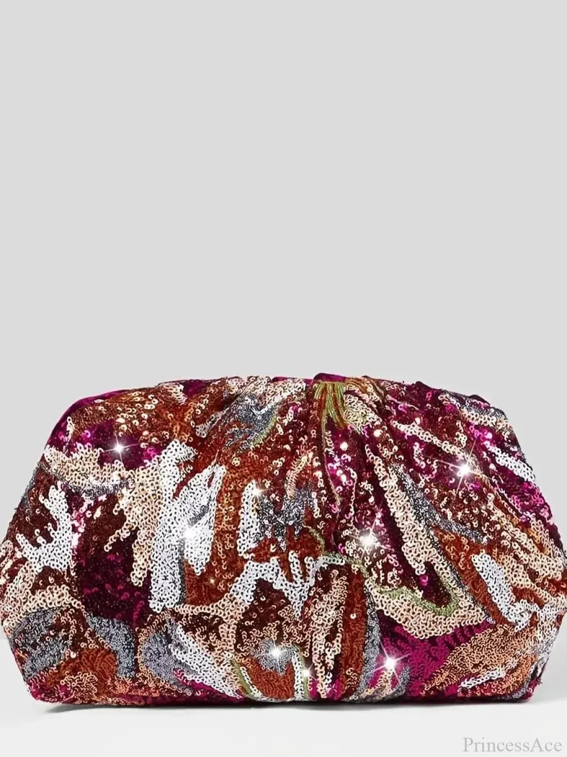 Exquisite Dazzling Rose Red Evening Clutch Bag Rose red / (20cm clutchbag-250126