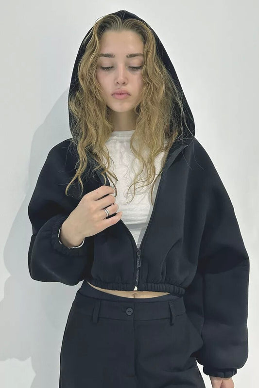 Casual Hooded Short Coat
