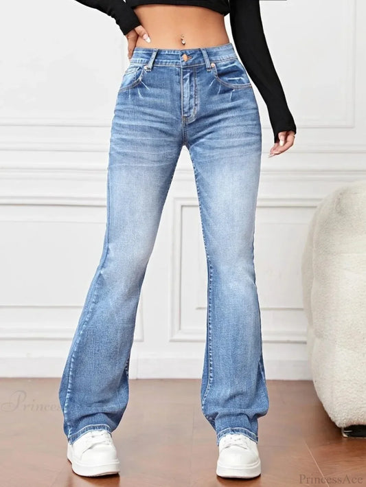 2024 Fall Fashion Stretch Denim High Waist Casual For Women Female Clothing S-2Xl Drop Shipping
