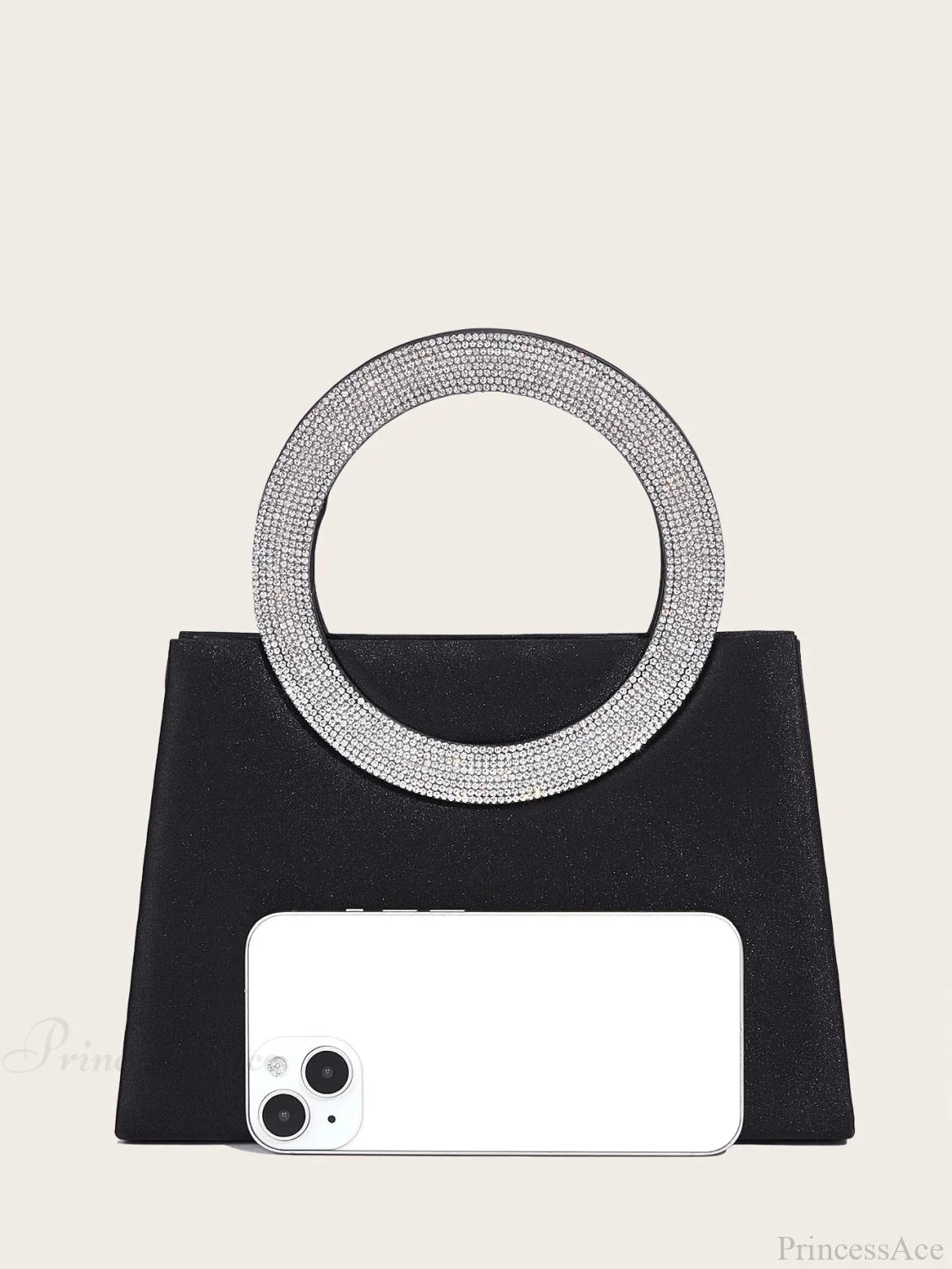 Fashion Elegant Luxury Clutch Evening Party Banquet Shoulder Bag BLACK clutchbag-250126